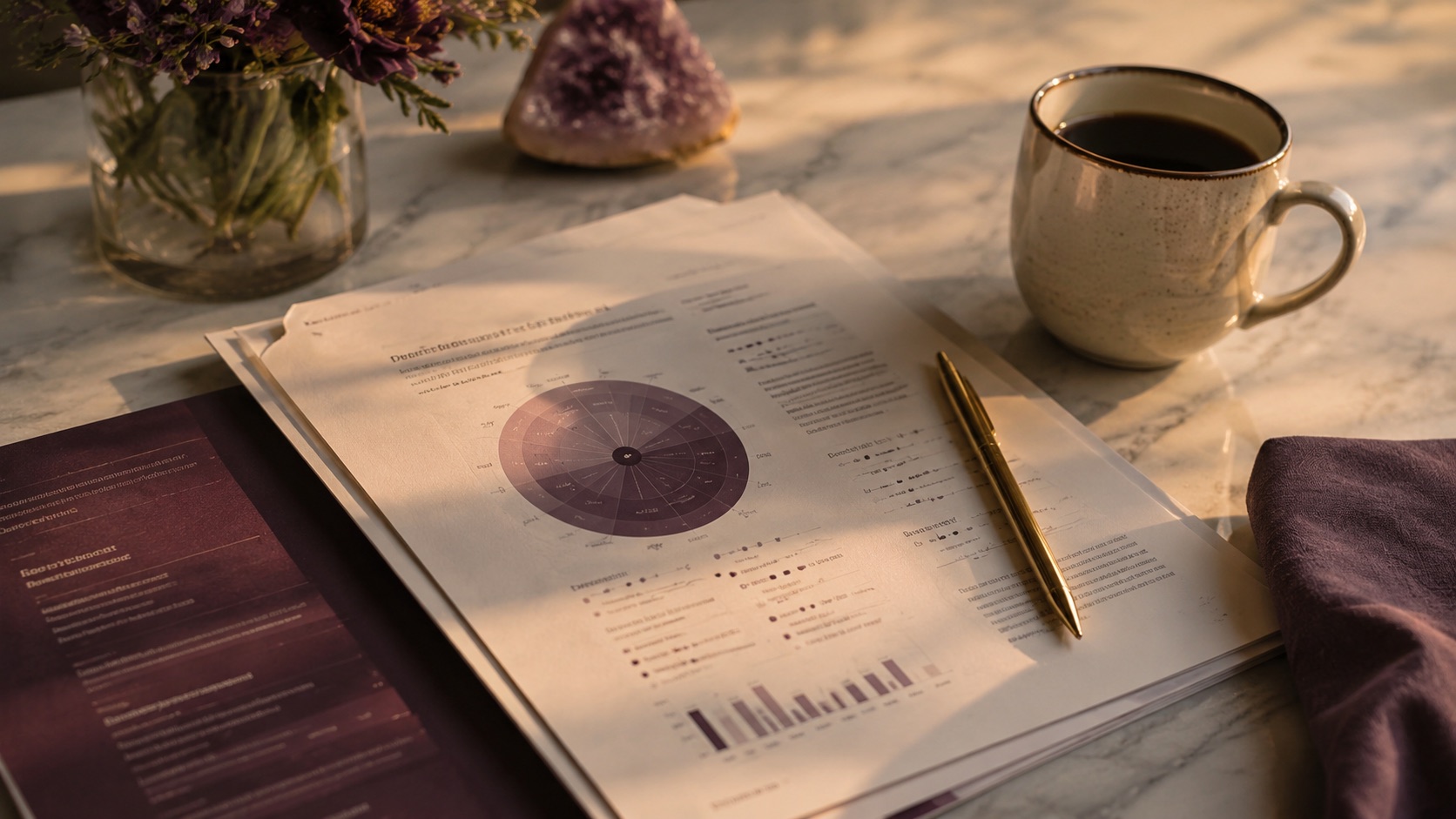EQ assessment report on a desk.